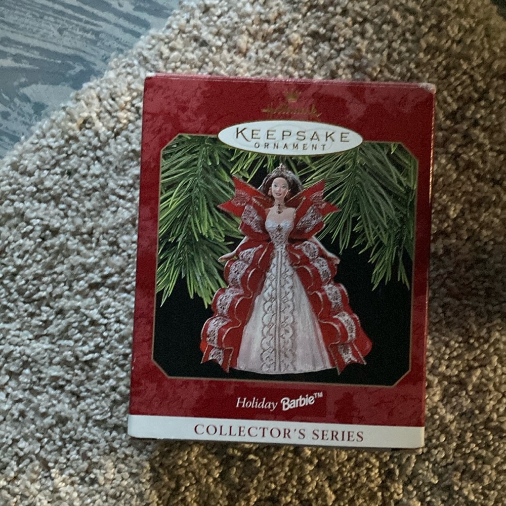 Vintage 1997 Barbie holiday ornament